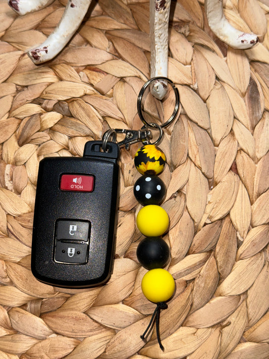 Sunflower Straight Keychain