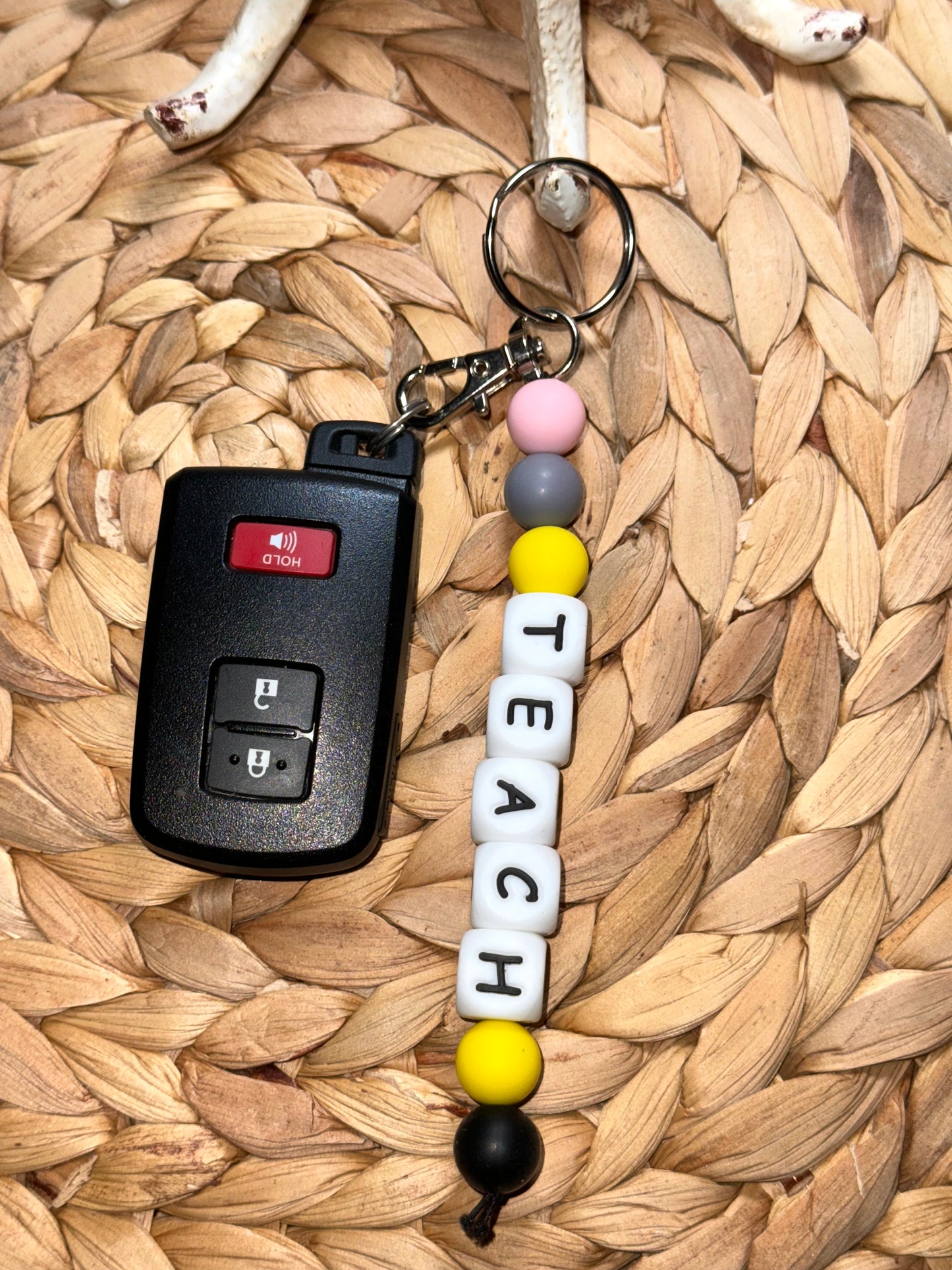 Teach Straight Keychain